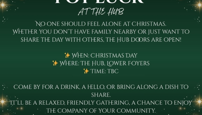 Christmas Pot Luck at The Hub